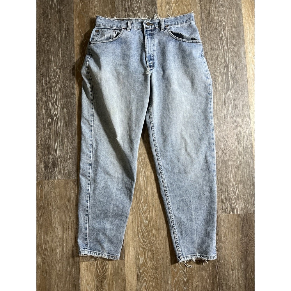 Vintage 90s Levis 560 Jeans Size 33x30 Medium Wash Grunge Distressed
